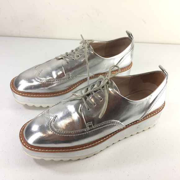 silver oxfords zara